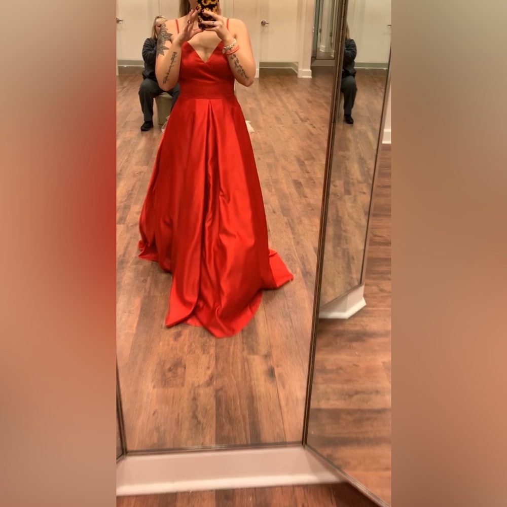 Camille La Vie Red Prom Dress Size 6